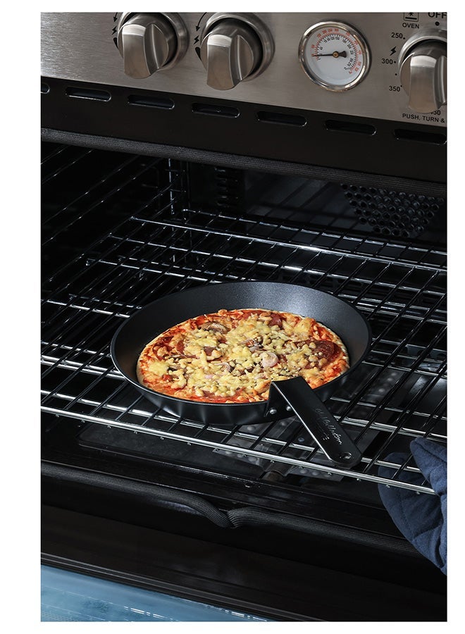 Sensarte 3 Piece Swiss Coating Frying Pan Set, 20, 26 and 30 CM, Non-stick, Oven Safe & Dishwasher Safe, Induction Compatible, PFOA PFOS Free - Black with Black Handles - Image 2